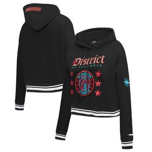 Washington Wizards Pro Standard Black 2023/24 City Edition Cropped Hoodie